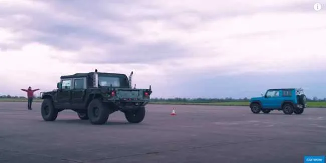 Adu Drag Race Suzuki Jimny Vs Hummer H1 Hasilnya Mencengangkan Otosia Com