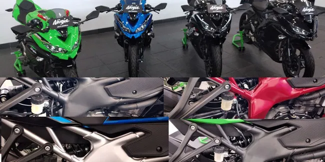 Unik Kawasaki Ninja Zx 25r Punya 3 Warna Rangka Berbeda Otosia Com