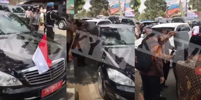 Kunjungan Ke Sukabumi Mobil Dinas Wapres Ma Ruf Amin Kehabisan