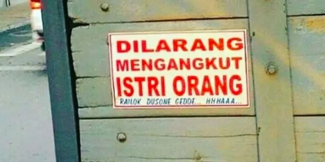 9 Tulisan Lucu Di Truk Bisa Bikin Ngakak Dan Hibur Pengendara Lain Otosia Com