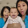 Sarwendah &amp; Thalia Kembaran Daster