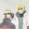 Minato menenangkan Naruto