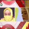 Potret sungkeman Lesti yang berurai air mata.