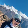  Potret  bahagia Angela Gilsha mendaki Everest Base Cam