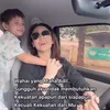 Celine Evangelista Antar Anak Sekolah