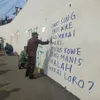 grafiti jembatan kedungkandang meme