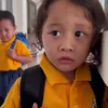 Zaskia Adya Mecca Antar Anak Sekolah