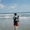 Potret Zico kunjungi pantai di Bali