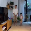 Gading dan Gisel bersama Gempi Saat di Rumah Aja