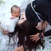 photoshoot baby Abe anak Momo Geisha