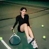 Davina Karamoy, main tenis, olahraga, body goals