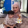 Adzam anak Nathalie Holscher ulang tahun