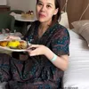 Aaliyah Massaid, penampilan setelah melahirkan