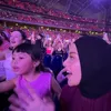 Aurel Ameena nyanyi bareng di konser blackpink