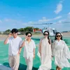 April DA7, Arbil DA7, dan Maharani Kemala menuu Bali naik helikopter