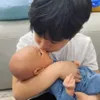 Baby Rayyanza Anak Nagita Slavina botak