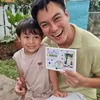 Baim Wong ambil rapor Kenzo