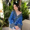 Azizah Salsha memakai batik mega mendung