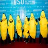 Chava Anak Rachel Vennya, kostum pisang minion