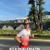 Potret Daniel Mananta Ikut Lomba Lari di IKN