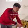 Potret spontan Donne Maula saat MU menang