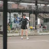Esta Pramanita lagi main padel