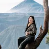 Felicya Angelista liburan di Bromo