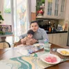 Haldy Sabri dengan anak Irish Bella