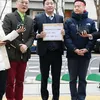 Konferensi Pers Keluarga Kim Sae Ron