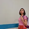 Dinda Annisa pakai baju ala Dora