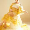 Siti Badriah, maternity shoot, kuning, kehamilan 9 bulan