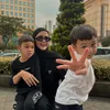 Paula Verhoeven, Kiano dan Kenzo, potret bareng anak, hak asuh anak, Baim Wong