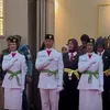 Potret pengukuhan anak Denny Cagur 