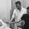 Raffi Ahmad dan Irfan Hakim saat Jenguk Mpok Alpa di RS