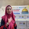 Potret Shahnaz Haque Jadi Relawan Palestina