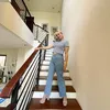 Tya Ariestya Pakai Crop Top - Perut Rata