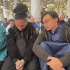Yusuf Mahardika, Ari Lesmana, dan Dellu Uyee  di masjid Nabawi
