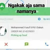 ojol, ojek online, berita lucu, berita aneh, nama aneh, nama kocak