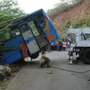 bus masuk jurang sukabumi, bus sukabumi, kecelakaan bus sukabumi