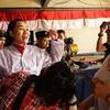 Aaliyah Paskib di Dalam Air