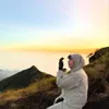 Potret Amanda Manopo naik gunung 