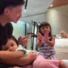 Potret Ameena dan Azura nyanyikan lagu Hari Bahagia