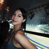 Anya Geraldine nonton F1 di Singapore