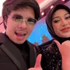 Aurel Hermansyah dan Atta Halilintar kondangan