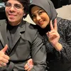 Aurel Hermansyah dan Atta Halilintar kondangan