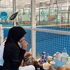 Potret Aurel Hermansyah main padel
