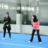Potret Aurel Hermansyah main padel