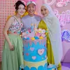 Ayu Ting Ting, ulang tahun, bertiga, ayah ojak, juni party