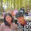 Meggy Wulandari bersama keluarga