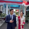 Beby Tsabina Hadiri Upacara HUT RI